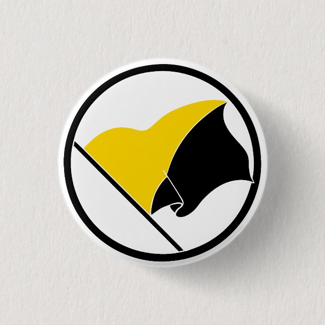 Anarcho-Kapitalist Fahnen-Knopf Button (Vorderseite)