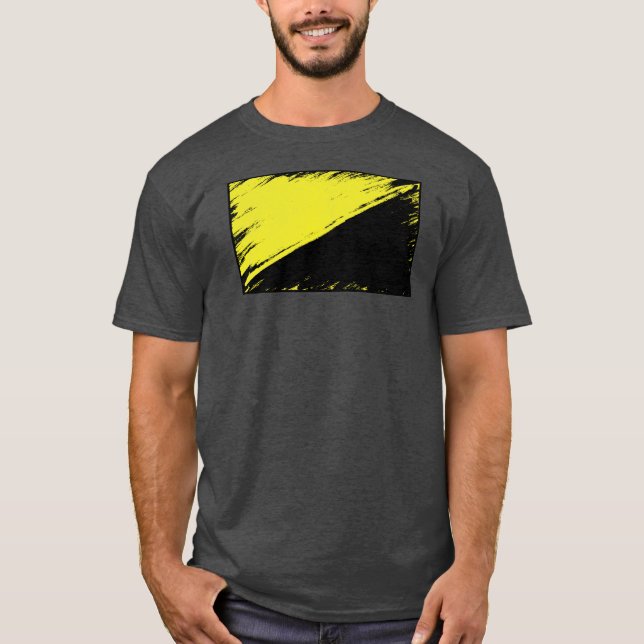Anarcho-Kapitalist Flaggen-T - Shirt (Vorderseite)