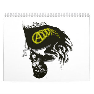 Anarcho Kapitalist Tattered Flagge mit Dame Kalender