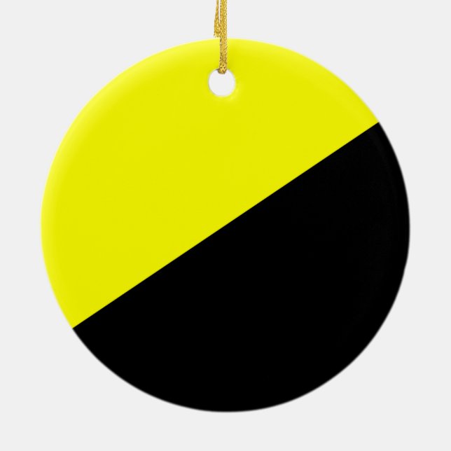 Anarcho-kapitalistische Flagge Keramik Ornament (Hinten)