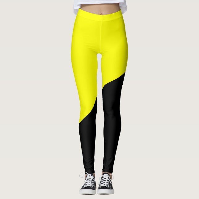 Anarcho-kapitalistische Flagge Leggings (Vorderseite)
