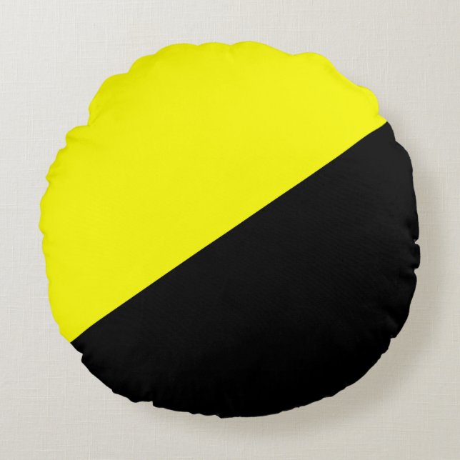 Anarcho-kapitalistische Flagge Rundes Kissen (Vorderseite)