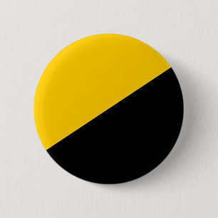 Anarcho kapitalistisches Schwarzes und gelb Button