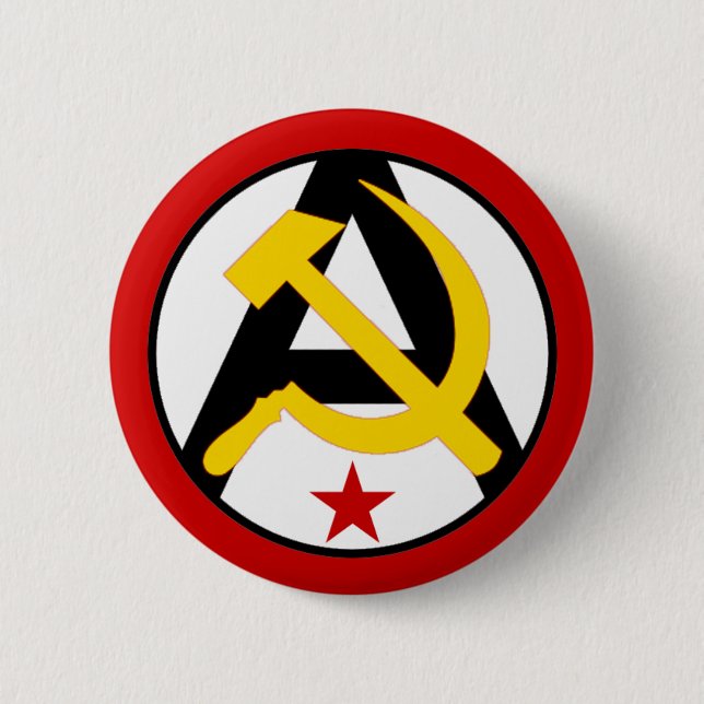 Anarcho-kommunistisches Logo Button (Vorderseite)
