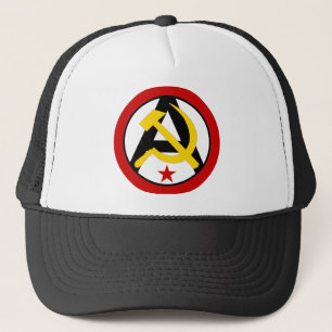 Anarcho-kommunistisches Logo Truckerkappe