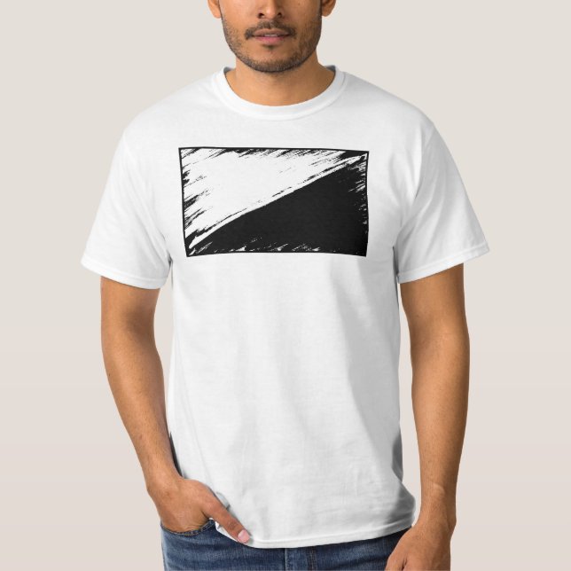 Anarcho-Pazifismus Flaggen-T - Shirt (Vorderseite)