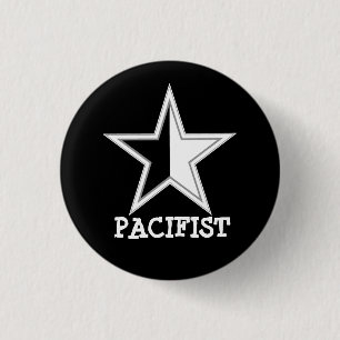 Anarcho-Pazifist Stern-Knopf Button