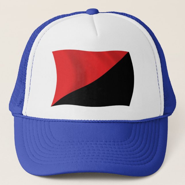 Anarcho-Syndikalismus Flag Hat Truckerkappe (Vorderseite)
