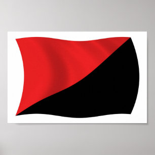 Anarcho-Syndikalismus Flag Poster Print