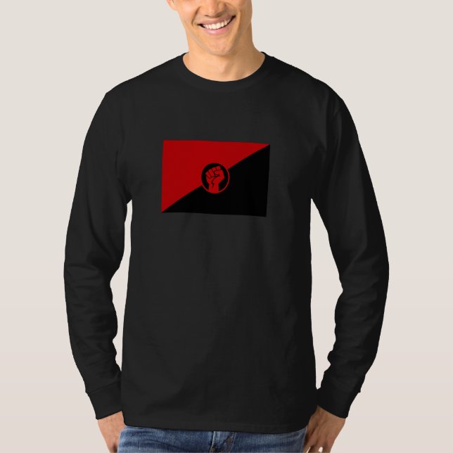 ANARCHO SYNDIKALISMUS T-Shirt (Vorderseite)