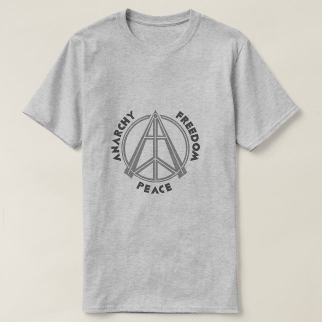 Anarchy & Freedom & Peace Raglan T-Shirt (Design vorne)
