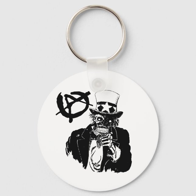 Anarchy Skull Schlüsselanhänger (Vorderseite)