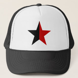 Anarchy Star Klassisch (schwarz / rot) Truckerkappe