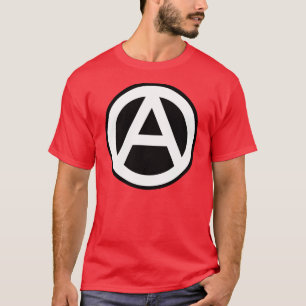 Anarchy Symbol Klassisch (schwarzer Hintergrund) T-Shirt