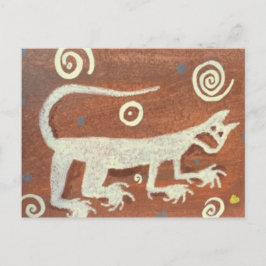 Anasazi Petroglyph Mountain Lion, Postkarte