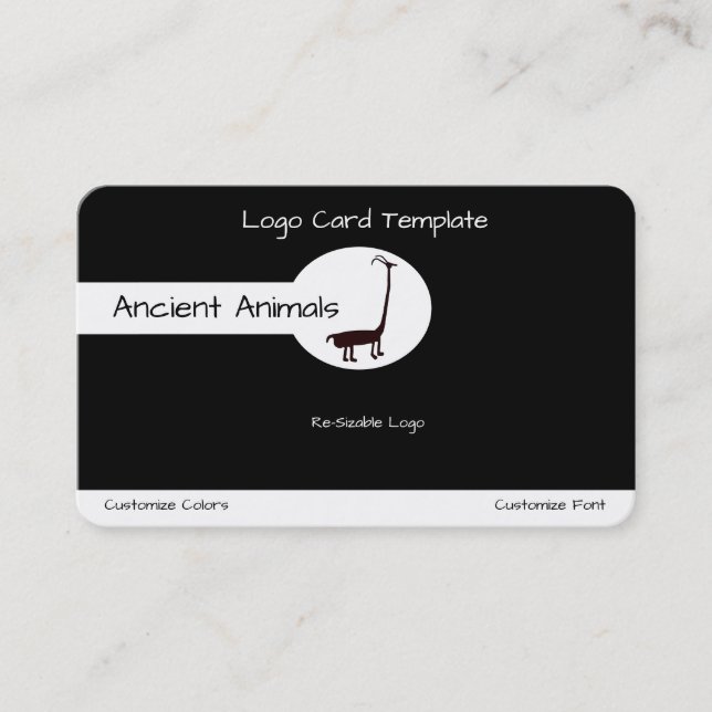 Anasazi Ute Logo Tier Visitenkarte (Vorderseite)