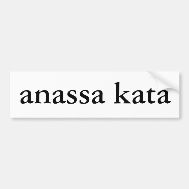 anassa kata (Rechteck) Autoaufkleber (Vorne)