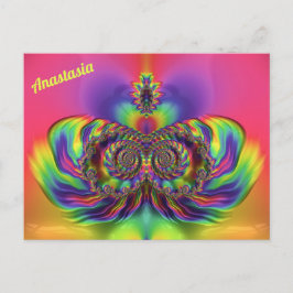 ANASTASIA ~ 3D-Entwurfsmuster ~ Mehrfarben Postkarte