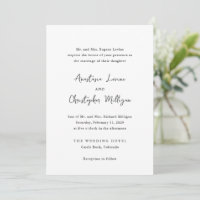 Anastasia Black and White Elegante Wedding