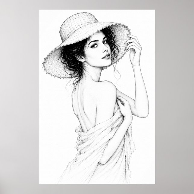 Anastasia-Grace-Lines-Plakat Poster (Vorne)