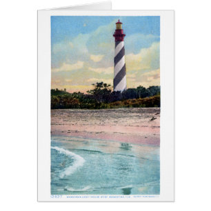 Anastasia Leuchtturm Vintage-Postkarte restauriert