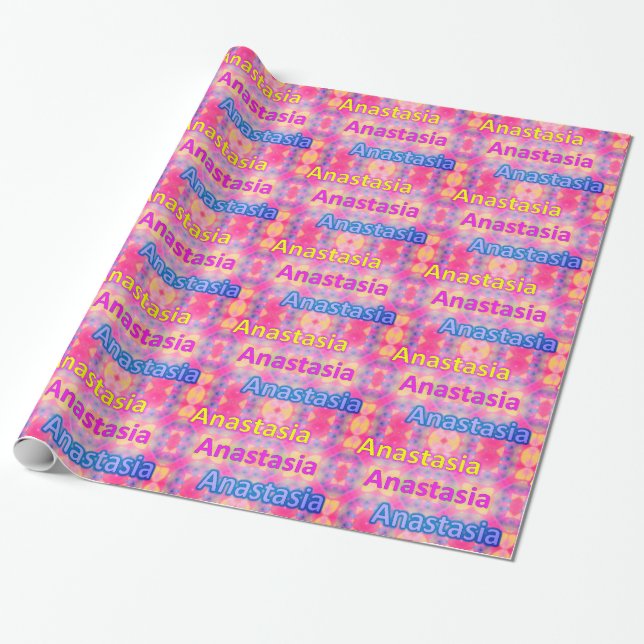 ANASTASIEN ~ Fraktal Muster Personalisiert Geschenkpapier (Ungerollt)
