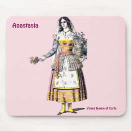 ANASTASIEN ~ Junge Frau CORFU ~ Personalisiert Mousepad