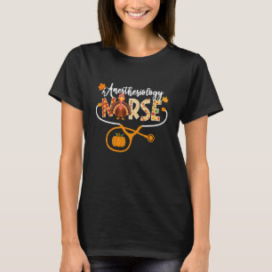 Anästhesie-Krankenschwester Truthahn Stethoskop Kü T-Shirt