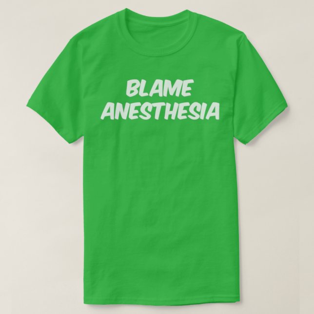Anästhesie T-Shirt (Design vorne)