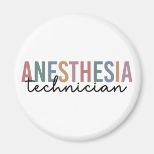 Anästhesie Technischer Retro Anästhetikum Tech Magnet