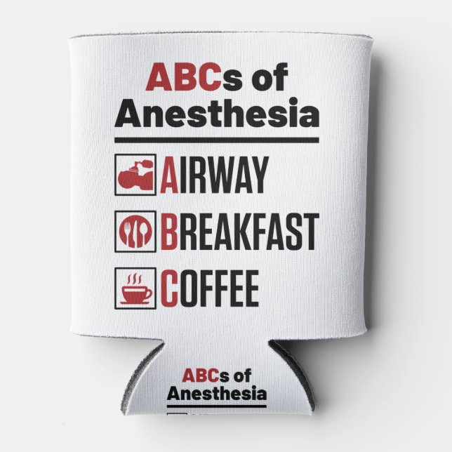 Anästhesiologe Anästhesiologie Doktor Nurse Funny Dosenkühler (Vorderseite)