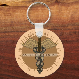 Anästhesiologe Caduceus Schlüsselanhänger