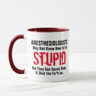 Anästhesiologe Fix Stupid Doctor Joke Pun Tasse