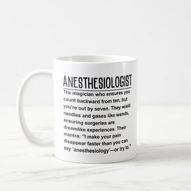 Anästhesiologe Kaffeetasse (Links)