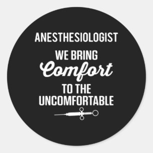 Anästhesiologie Nurse Anästhesiologie Runder Aufkleber
