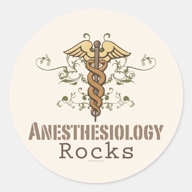 Anästhesiologie Rocks Stickers (Vorderseite)