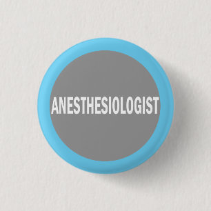 Anästhesist-Krankenhausidentifikationsabzeichen Button