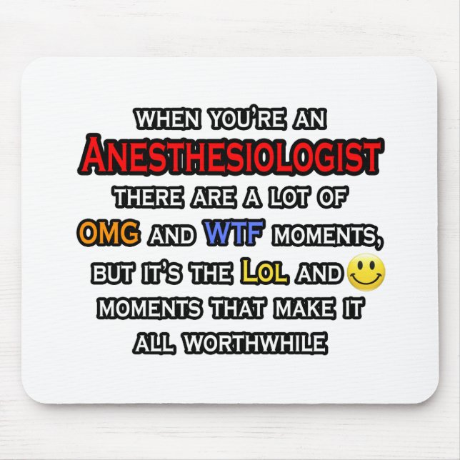 Anästhesist ... OMG WTF LOL Mousepad (Vorne)