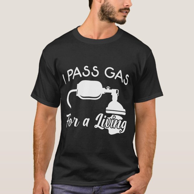 Anästhesistin Anästhesie Nurse Anästhesisten Gas T-Shirt (Vorderseite)