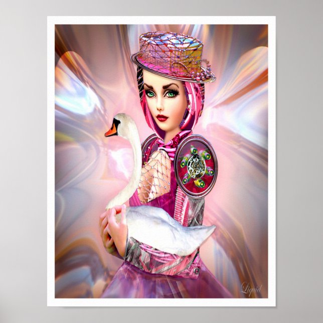 Anatidae Cyborg und Swan Poster (Vorne)