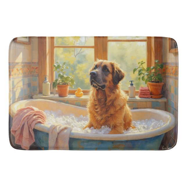 Anatolian Shepherd Badezeit Gemütliche Badezimmer  Badematte (Vorderseite)