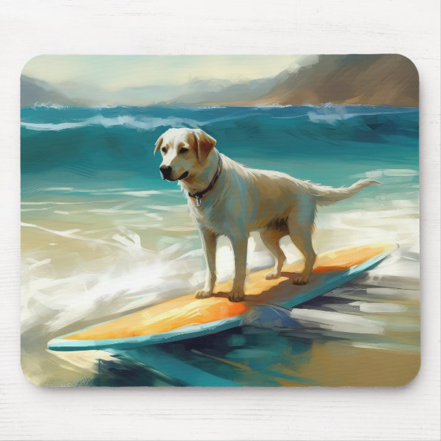 Anatolian Shepherd Beach Surfmalerei Mousepad (Vorne)