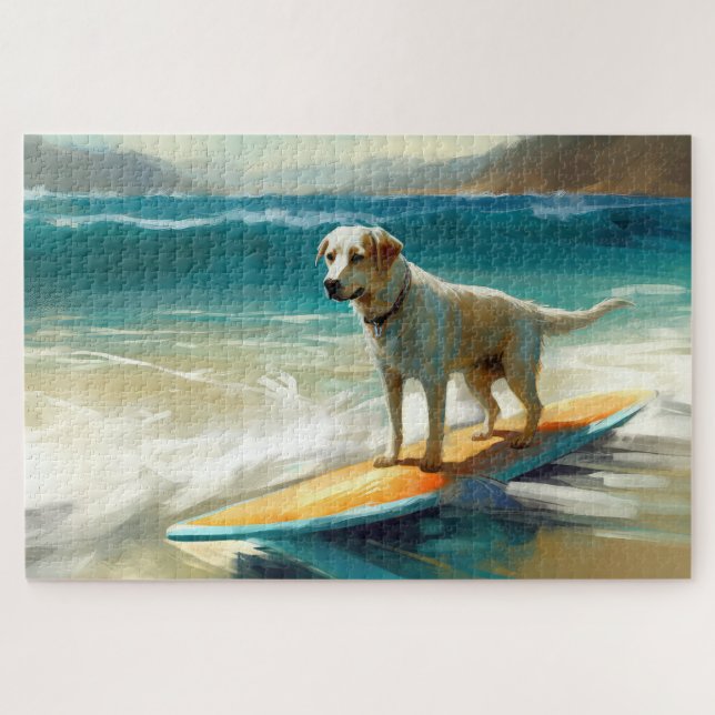 Anatolian Shepherd Beach Surfmalerei Puzzle (Horizontal)