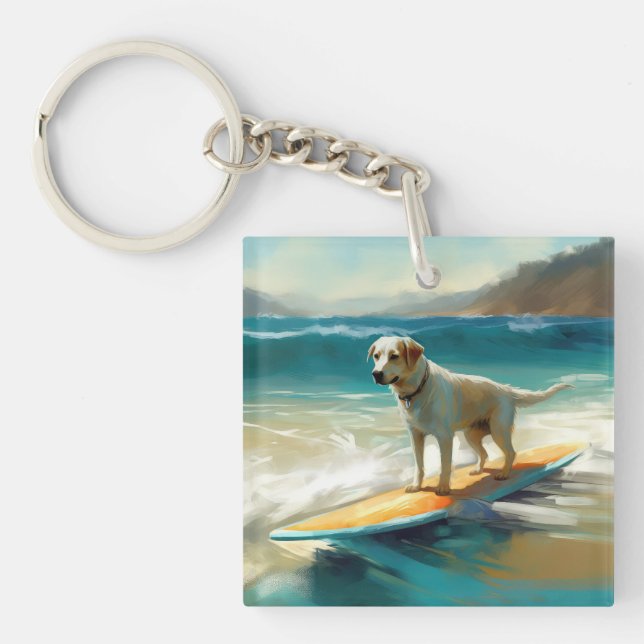 Anatolian Shepherd Beach Surfmalerei Schlüsselanhänger (Vorderseite)