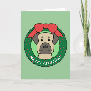 Anatolian Shepherd Christmas Feiertagskarte