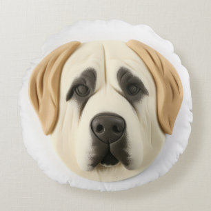 Anatolian Shepherd Dog 3D Inspiriert Rundes Kissen
