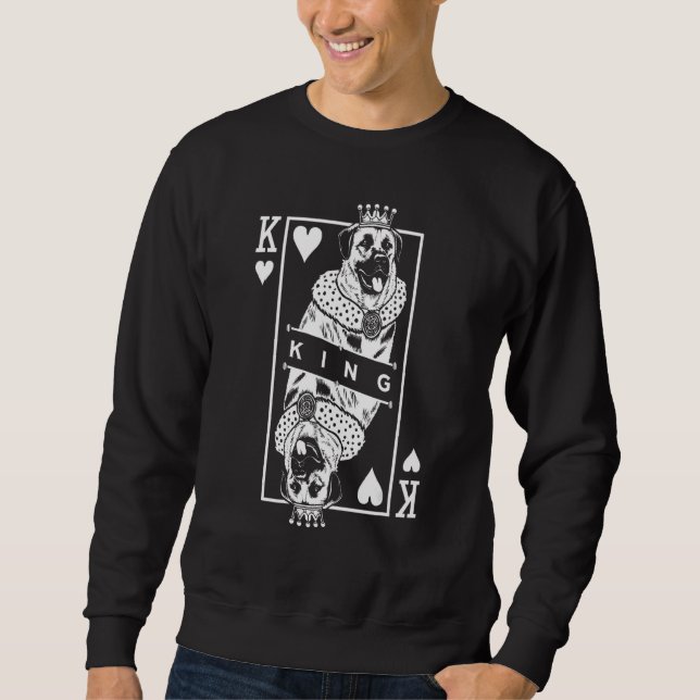 Anatolian Shepherd Dog King Of Hearts Card Funny P Sweatshirt (Vorderseite)