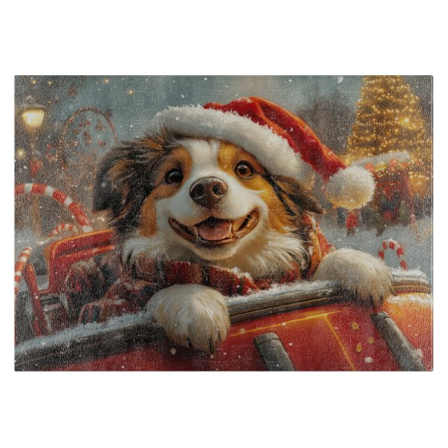 Anatolian Shepherd Dog Roller Untersetzer Weihnach Schneidebrett (Vorderseite)