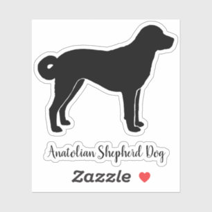 Anatolian Shepherd Dog Silhouette Cool Canine Aufkleber