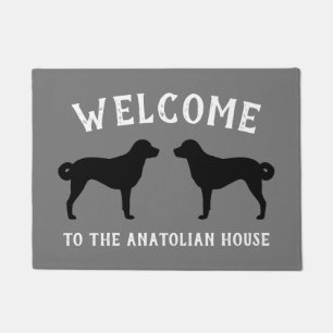Anatolian Shepherd Dog Silhouetten Fußmatte